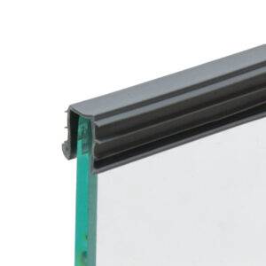 Rubber U Channel for 1/4" (6 mil) glass