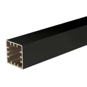 TimberTech 5.5” x 5.5” x 12’ Post Sleeve in Matte Black – Durable composite post sleeve for TimberTech composite railing systems.