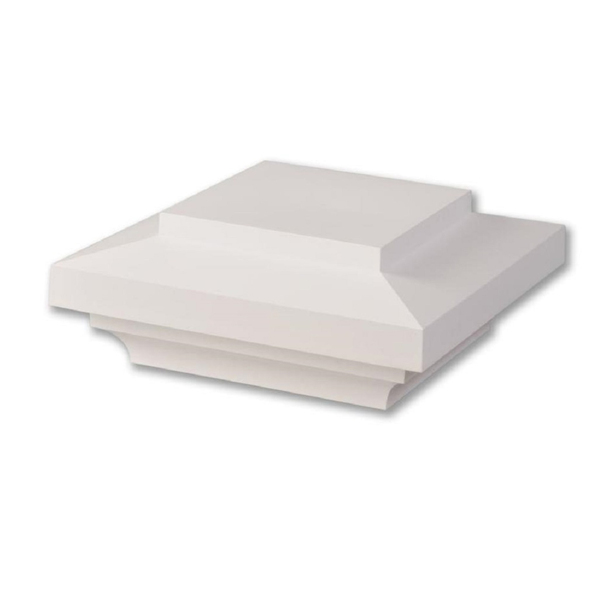 TimberTech 5.5” x 5.5” Post Cap in Matte White – Durable composite cap for use with TimberTech 5.5” Post Sleeves