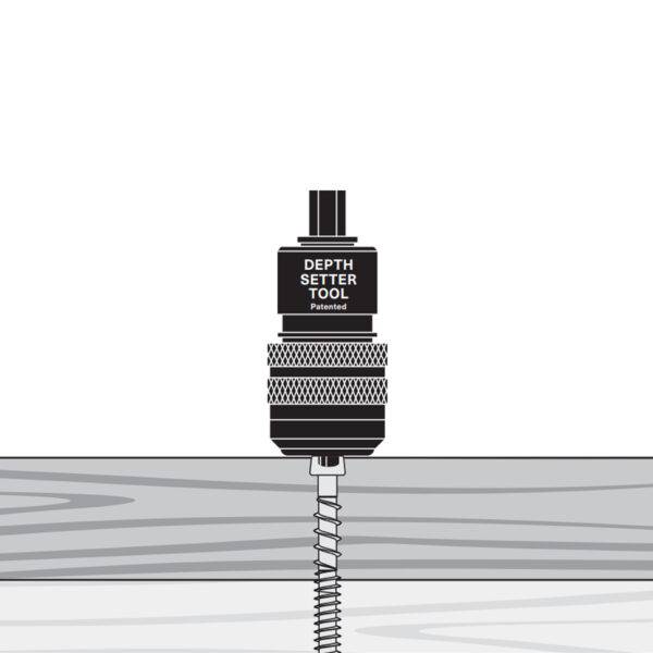 depth setter tool in action