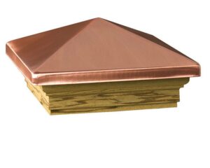 DECKORATORS High Point post caps for Pressure Treated Posts - copper