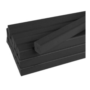 TimberTech Square Balusters in Black – 37” composite balusters for 6’ and 8’ railing sections, including installation screws.