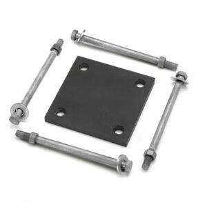 TREX aluminum post mounting plate