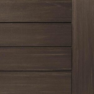 close up of AZEK Vintage Collection Dark Hickory PVC deck boards