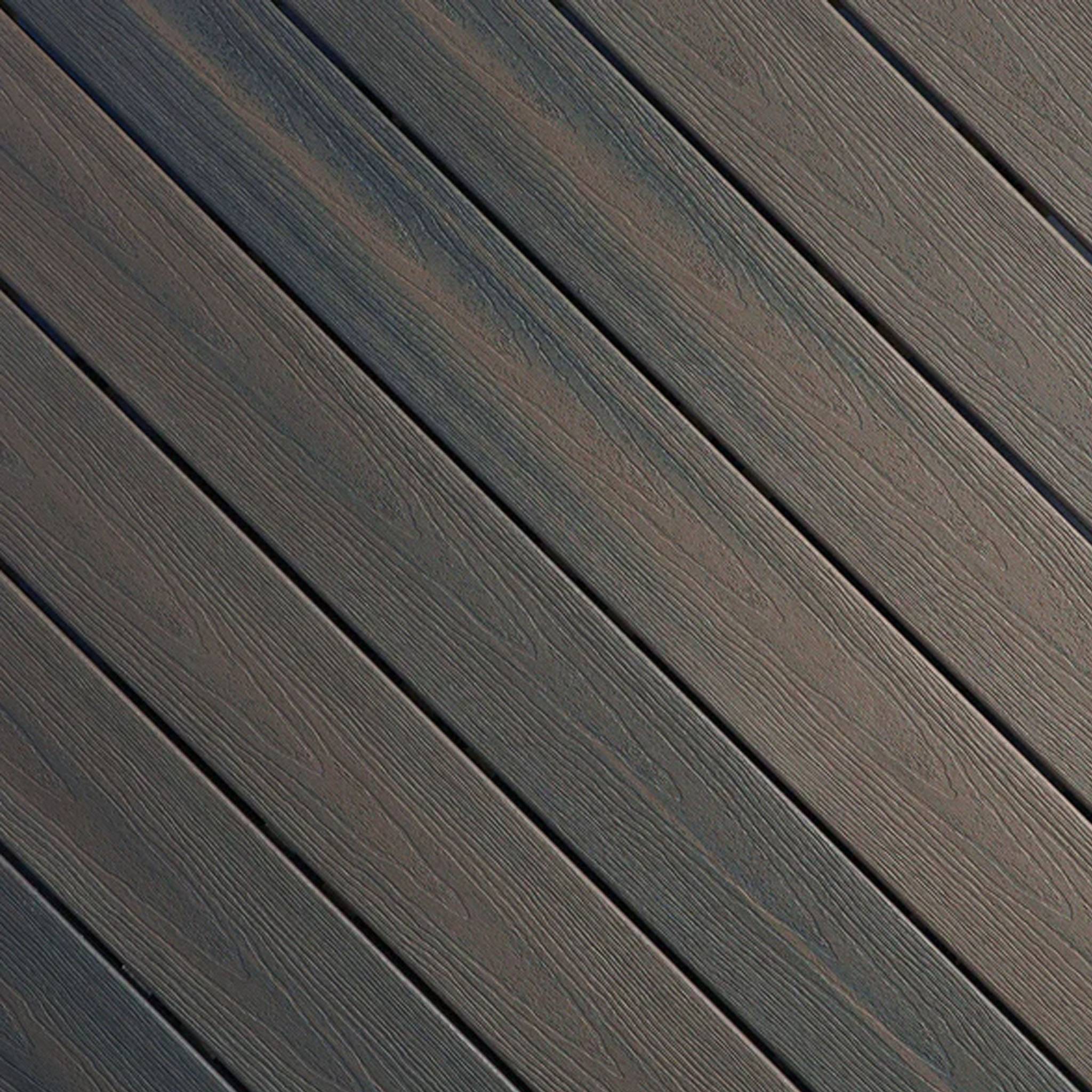 close up look at FIBERON Sanctuary Latte - composite decking
