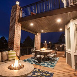 Trex rainescape soffit lights