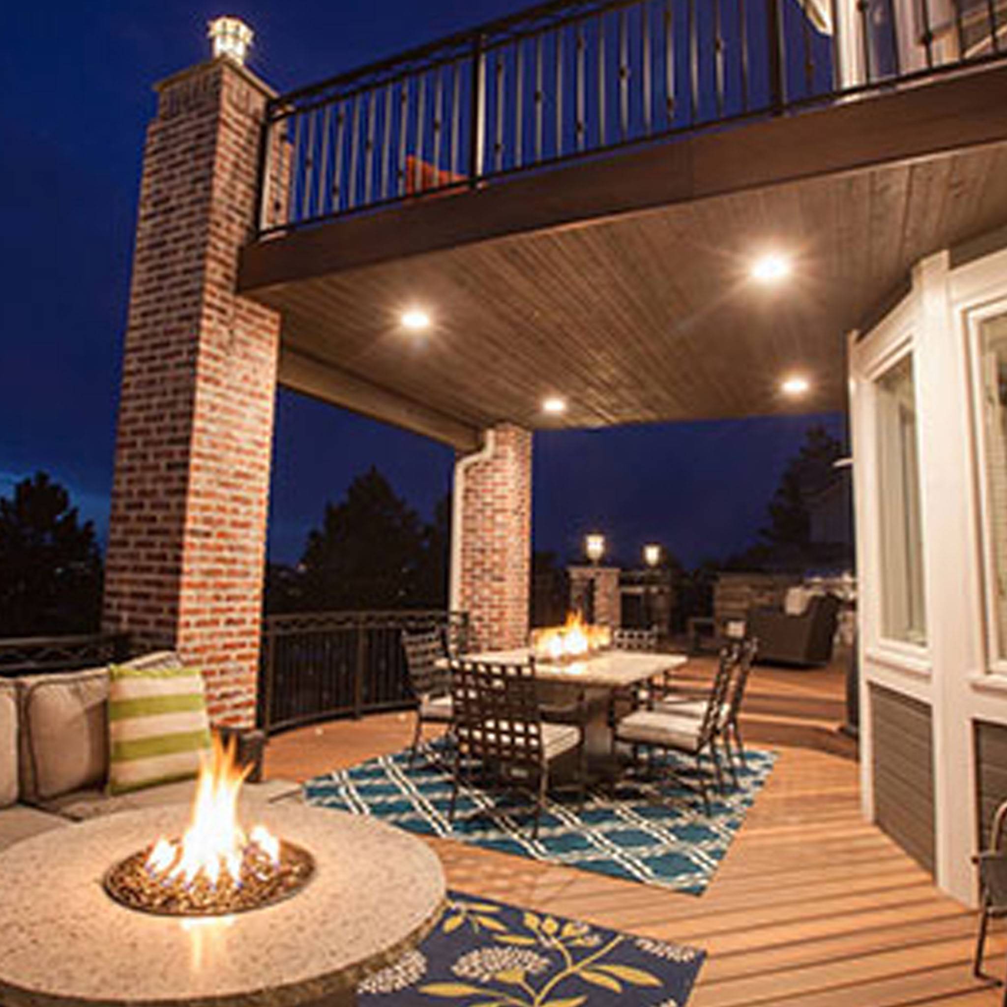 Trex rainescape soffit lights
