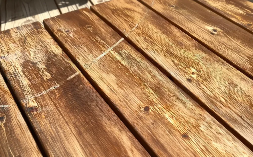Repairing Deep Scratches in Wood Decking