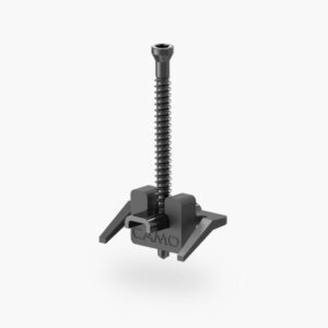 CAMO Wedge Metal Clip with screw – black, self-locking metal deck fastener designed for grooved composite and PVC decking with metal framing