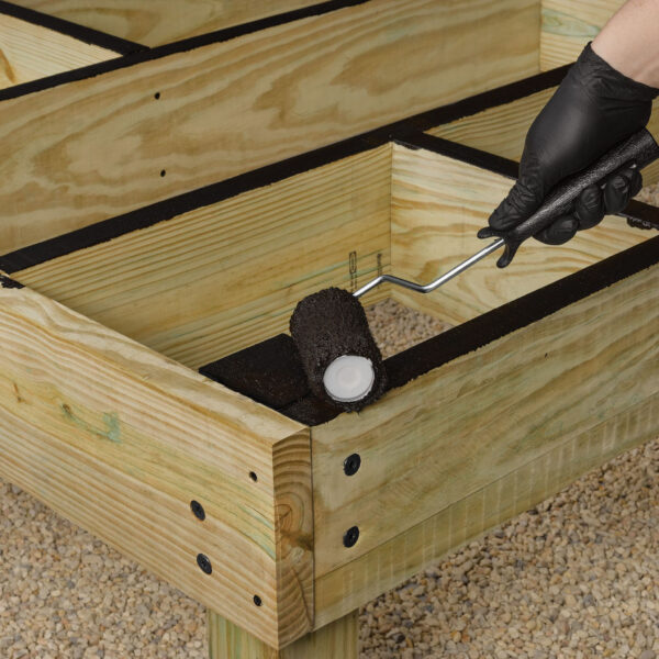 Sealing deck frame intersections with FastenMaster Deck Frame Coating